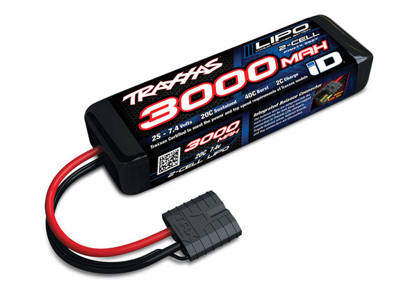 Traxxas 2827X 3000mAh 7.4v 2S LiPo Battery with iD® — White Rose Hobbies