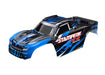 Traxxas 6762 Blue Stampede 4x4  Body with Mounts and Support