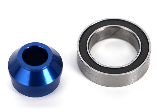 Traxxas 6893X Blue Anodized Aluminum Bearing Adapter for Slipper Clutch