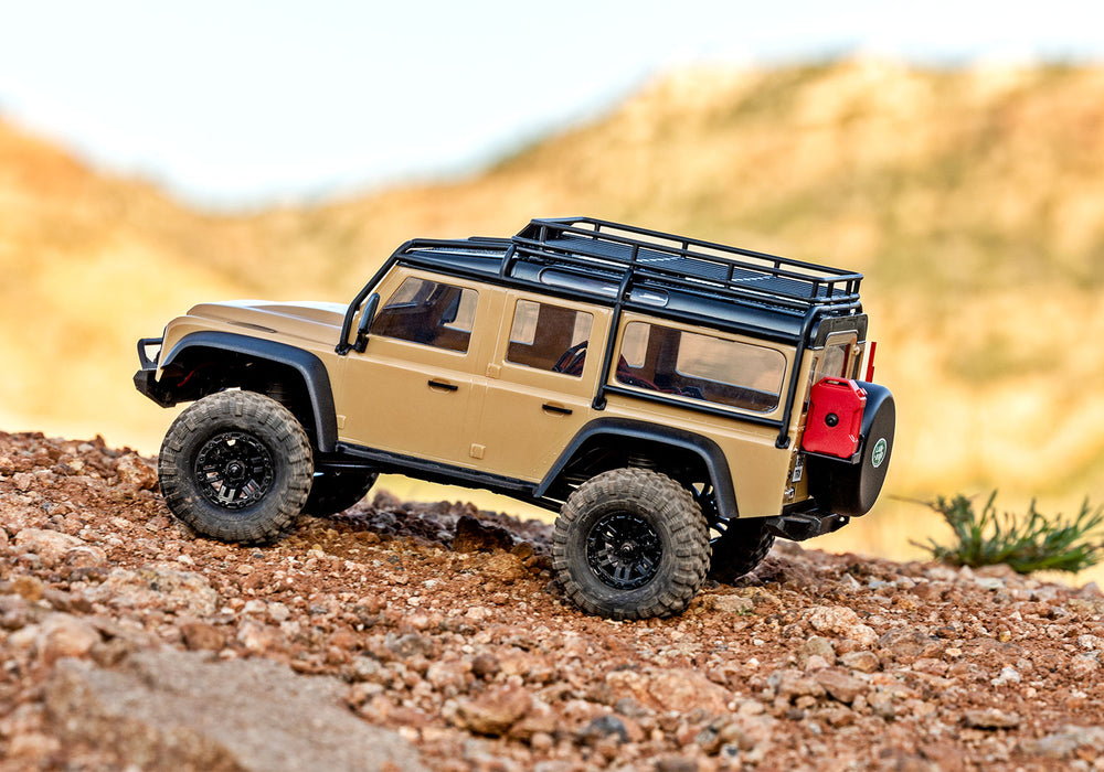 Traxxas 97054-1 Tan 1/18 TRX-4m Scale and Trail Crawler with Land Rover Defender Body