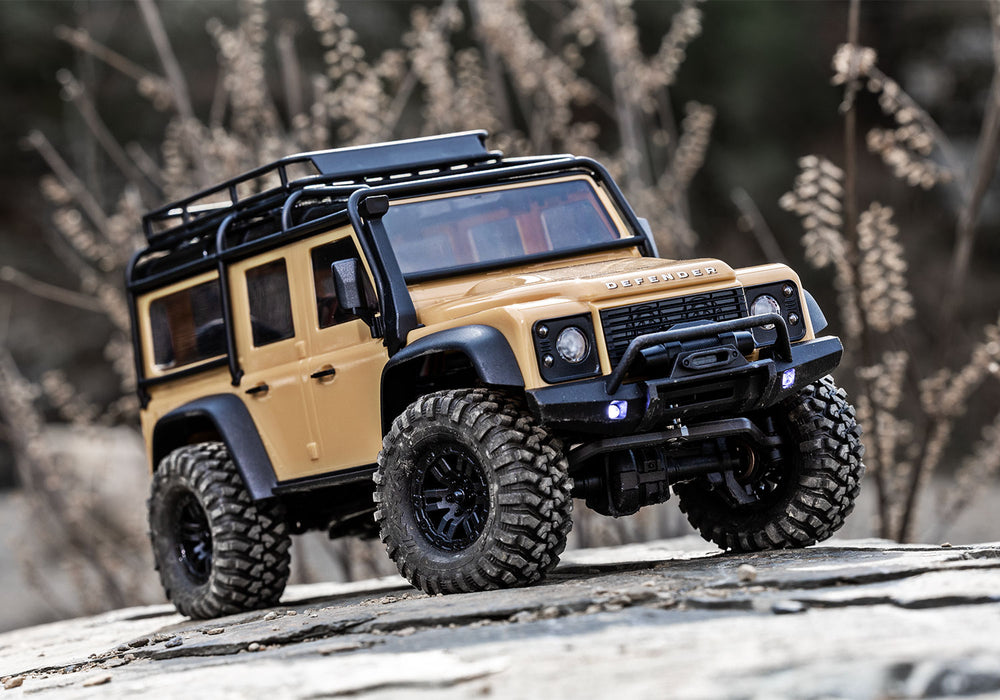 Traxxas 97054-1 Tan 1/18 TRX-4m Scale and Trail Crawler with Land Rover Defender Body