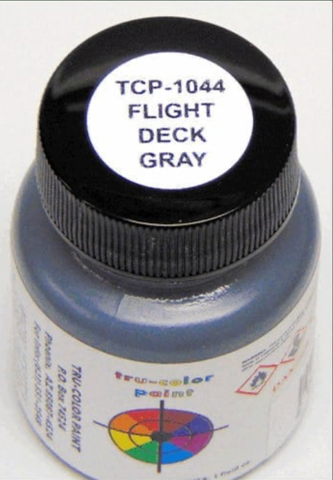 Tru-Color 1044 Modern Flight Deck Gray 1oz Acrylic Model Paint