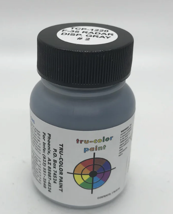 Tru-color 1220 F-35 Radar Dispersion Gray #2 1oz Acrylic Model Paint 