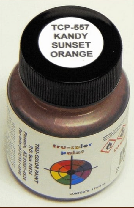 Tru-Color 557 Kandy Sunset Orange 1 oz. Acrylic Model Paint