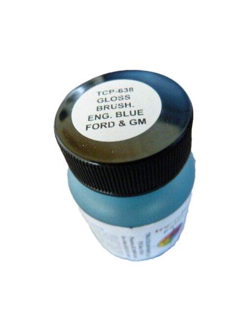 Tru-Color 638 Gloss Brushable Ford & GM Engine Blue 1 oz. Acrylic Model Paint