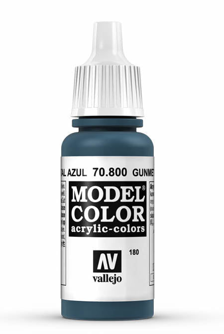 Vallejo Metallic Colors Model Air Paint, 8 bottles X 17ml