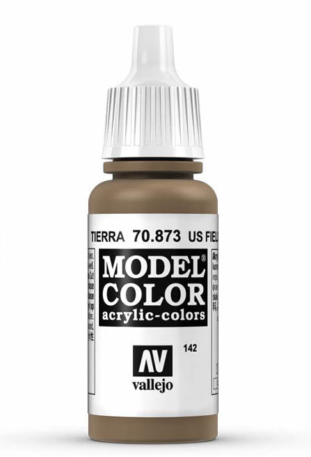 Vallejo 70.873 USA Field Drab Model Color 17ml Bottle