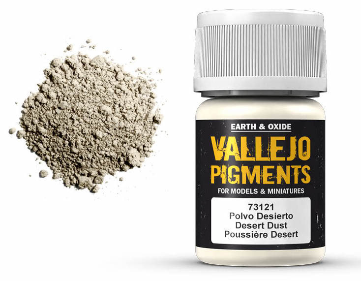 Vallejo 73.121 Desert Dust Pigment Powder 35ml Bottle — White Rose Hobbies