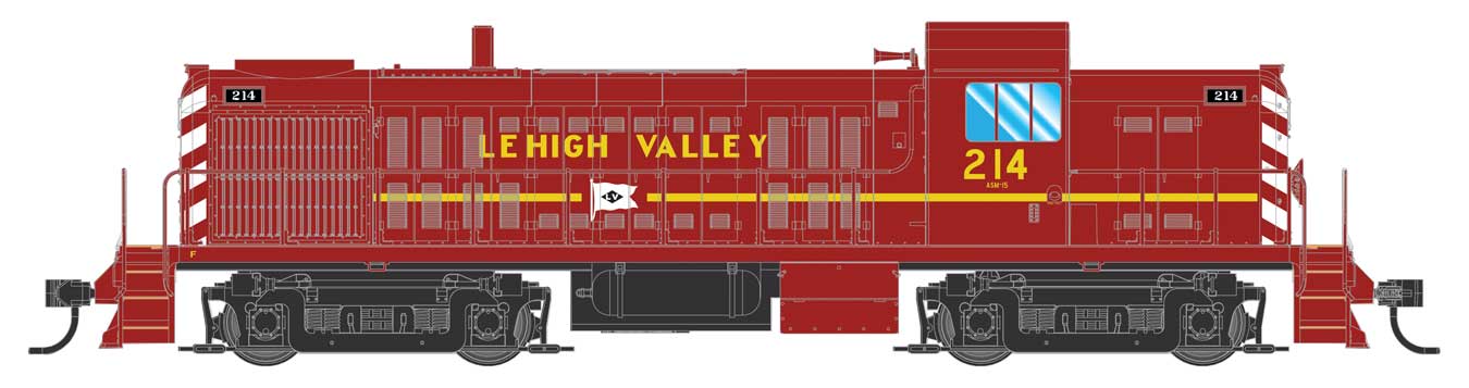 Walthers Mainline 910-10709 HO Scale Alco RS-2 Lehigh Valley LV 214 DC