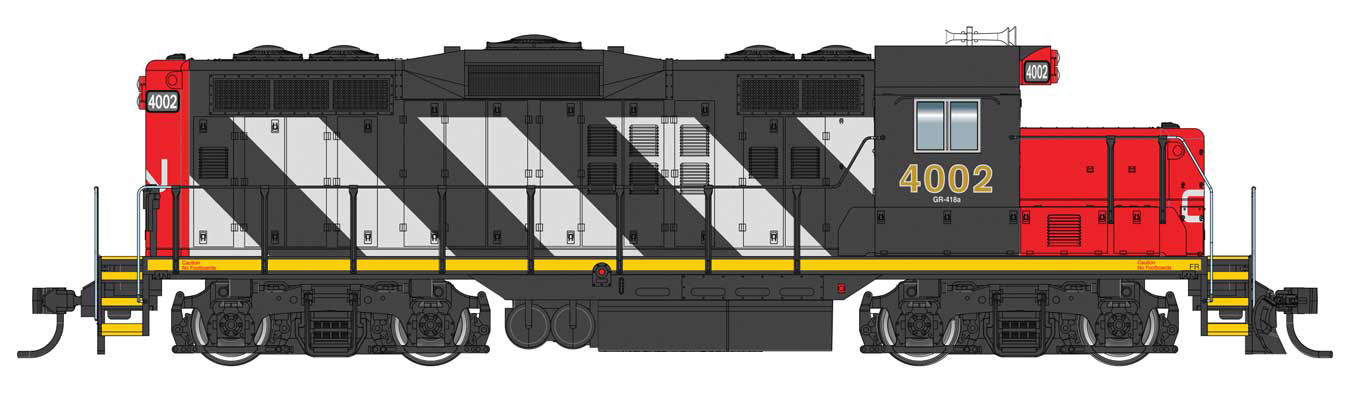 Walthers Mainline 910-20432 HO Scale EMD GP9 Ph II Chop Nose Canadian National CN 4012 DCC