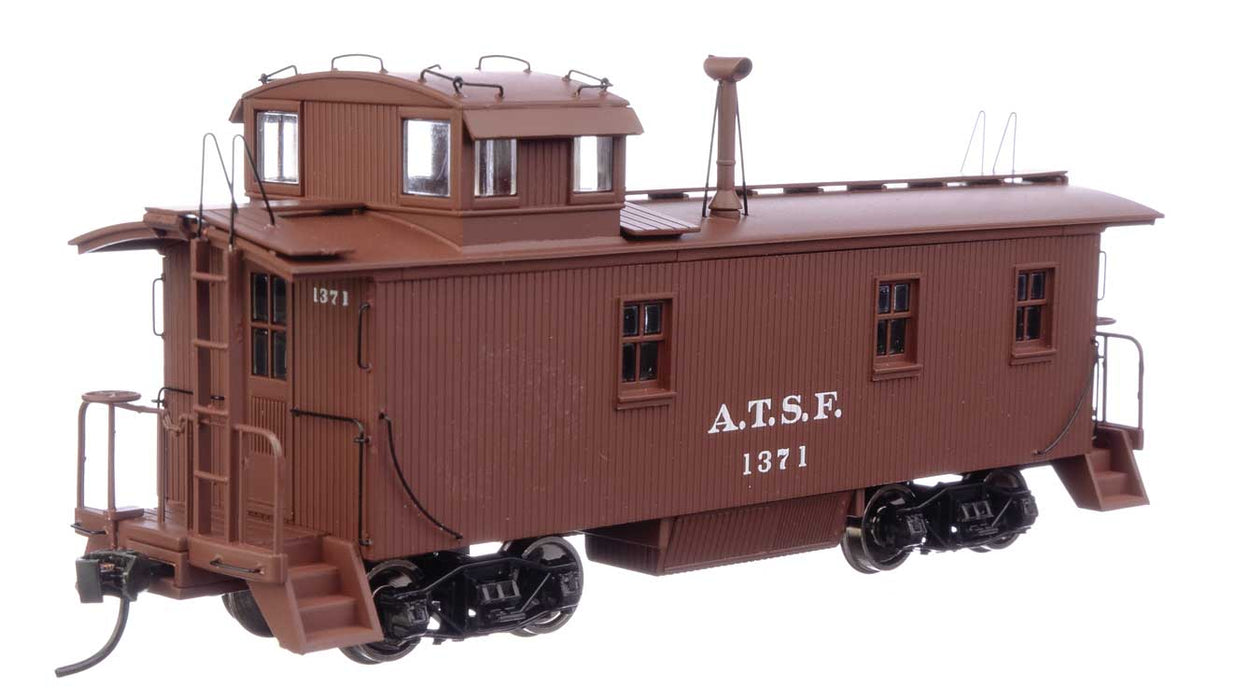 Walthers Proto 920-103206 HO Scale 1300-Series Wood Caboose Santa Fe '1938-41 Scheme' ATSF 1371