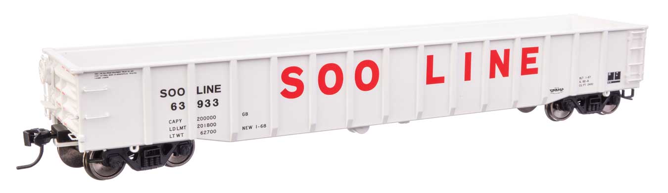 Walthers Proto 920-105525 HO Scale 53' Thrall Gondola SOO Line 63969