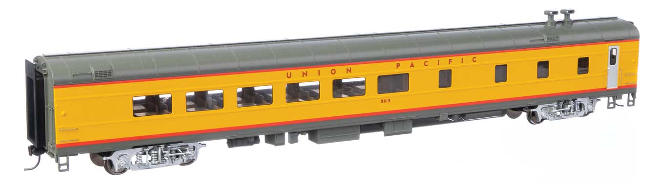 Walthers Proto 920-18601 HO Scale 85' ACF 48 Seat Diner Union Pacific UP 5015 Early Heritage (Lights)