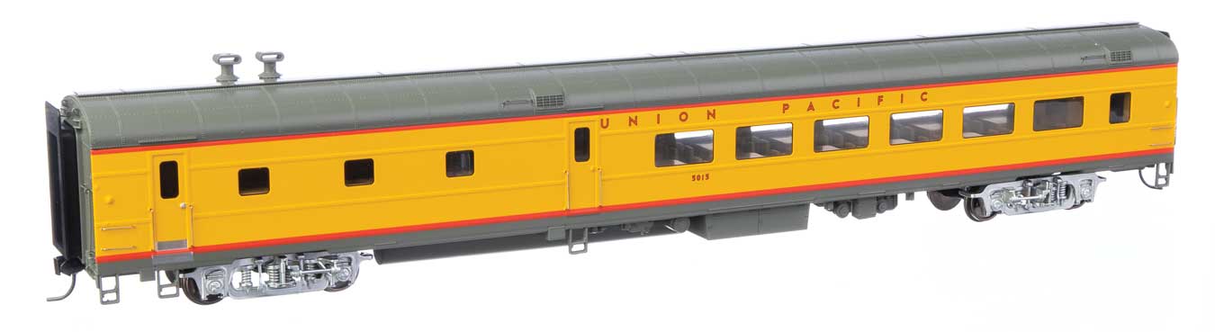 Walthers Proto 920-18601 HO Scale 85' ACF 48 Seat Diner Union Pacific UP 5015 Early Heritage (Lights)