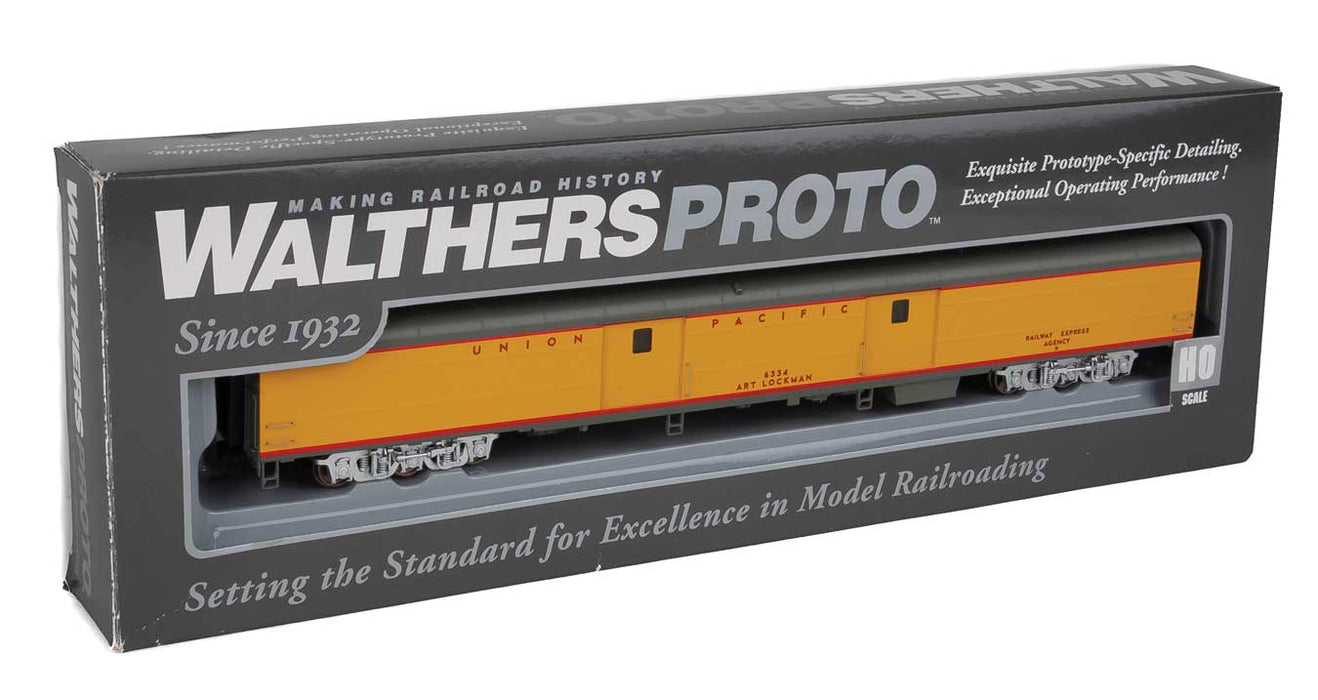 Walthers Proto 920-9204 HO Scale 85' ACF Baggage Union Pacific UP Art Lockman (Early) Heritage