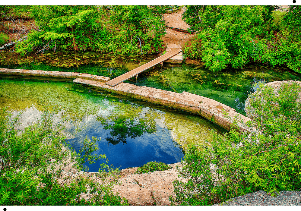 Wimberley Puzzle Company Jacob's Well | Texas Landscape Puzzle | 250, 500, 1000 Pieces