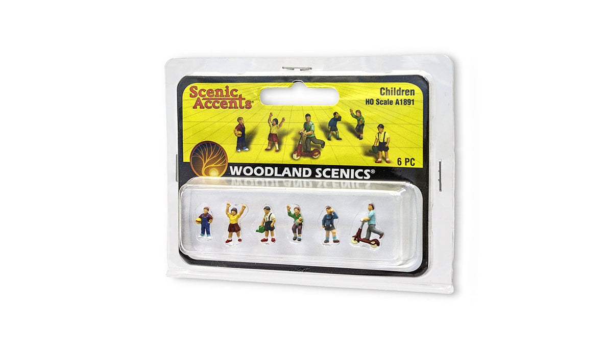 Woodland Scenics A1891 HO Scale Figures - Children