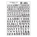 Woodland Scenics MG713 Model Graphics, Large Roman Letters, Black