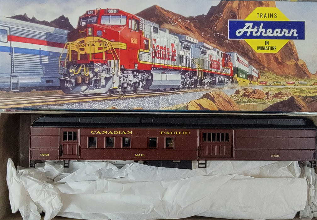 Athearn 2401 HO Scale Heavyweight RPO Car (Blue Box Kit) Canadian Pacific CP 3579 - NOS