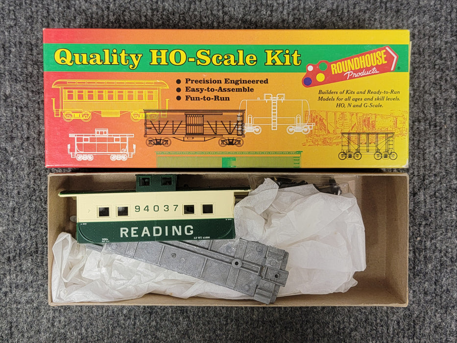 Roundhouse 3577 HO Scale Northeast Caboose Reading 94037 Kit - NOS