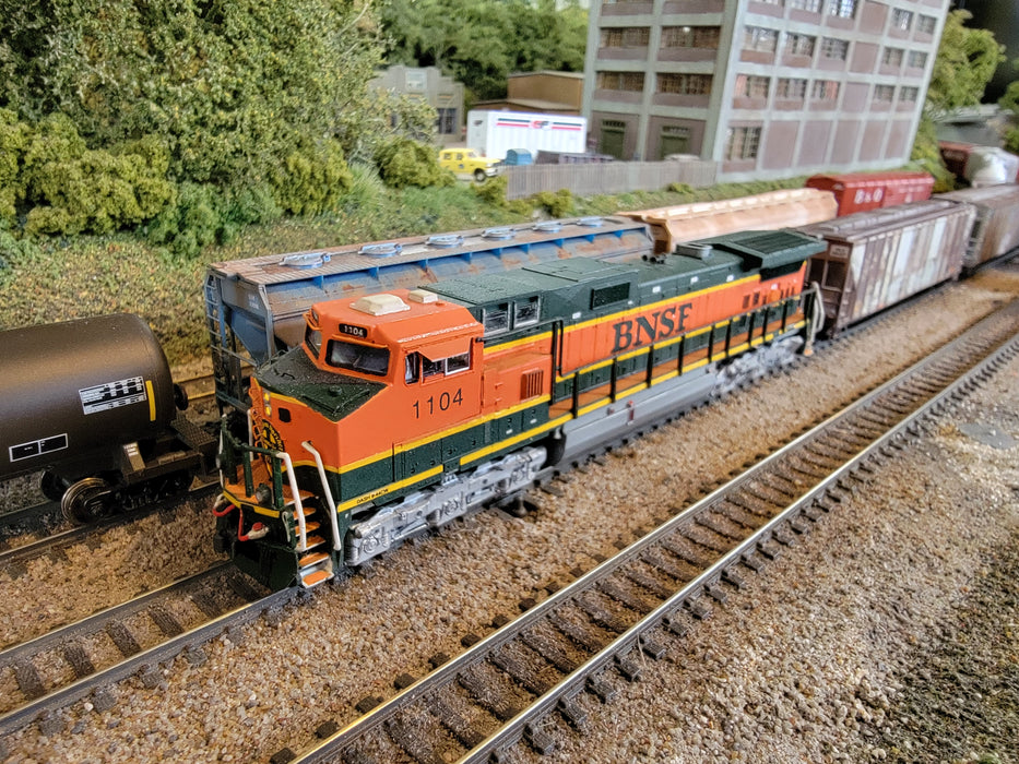 Kato N Scale GE C44-9W Dash-9 "Heritage I" BNSF 1104 - Detailed Custom Painted