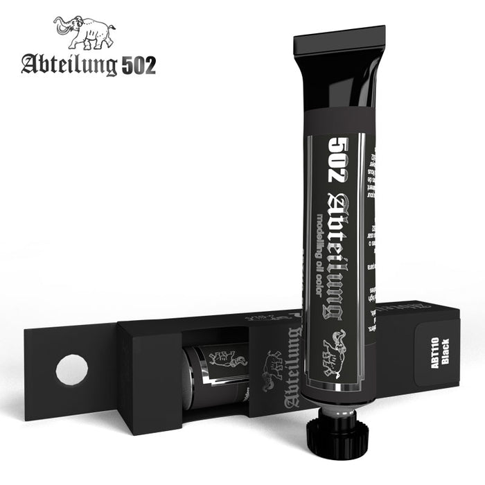 Abteilung 502 110 Weathering Oil Paint Black 20ml Tube