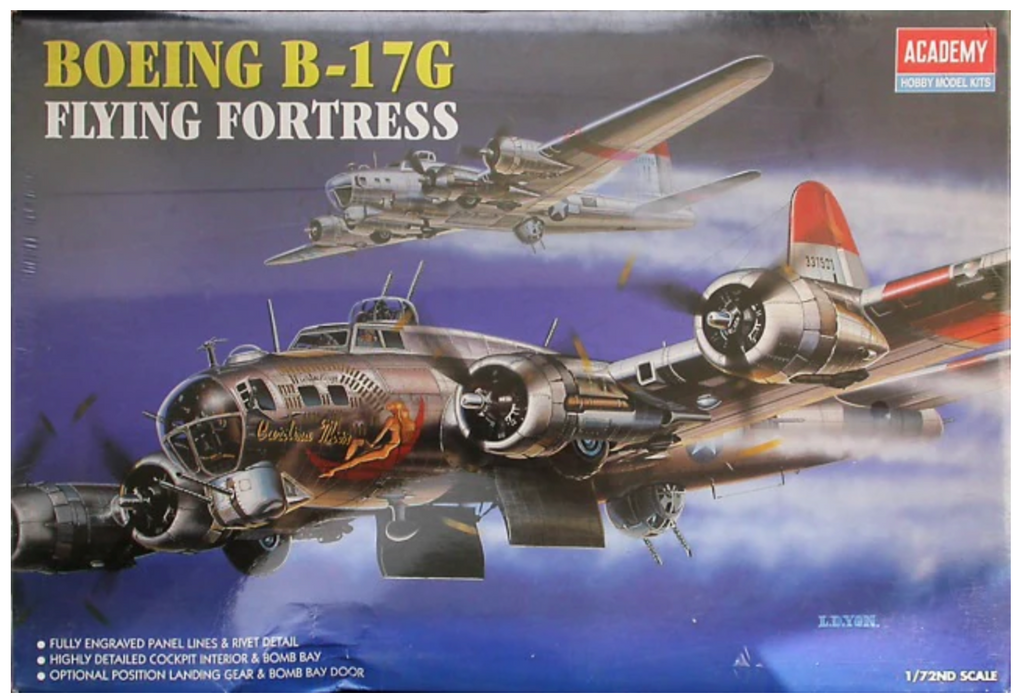 Academy Hobby Model Kits 2143 1/72 Boeing B-17G Flying Fortress NOS