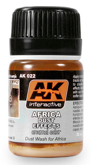AK Interactive 22 Africa Dust Effects Enamel Paint 35ml Bottle