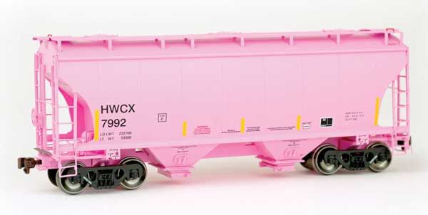 American Limited Models 2031 HO Scale Trinity 3281 2-Bay Covered Hopper Halliburton HWCX 7992