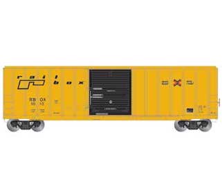 Athearn 25466 N Scale 50' FMC 5347 Boxcar Railbox "Small Logo"  RBOX 1010