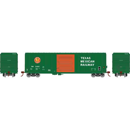 Athearn 76229 HO Scale 50' PS 5344 Boxcar Texas Mexican Railway TM 3193