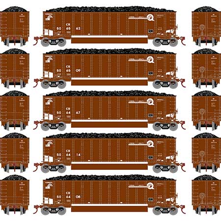 Athearn 81598 HO Scale BethGon Coalporter Conrail CR 5 Pack #1