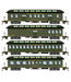 Athearn 84859 HO Scale Overland Passenger Car 4 Pack Southern Railway