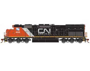 Athearn 86876 HO Scale EMD SD45T-2 Canadian National CN 406