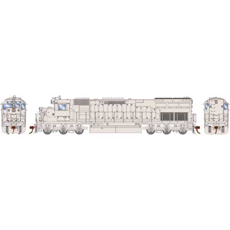 Athearn 86884 HO Scale EMD SD45T-2 Undecorated/SP