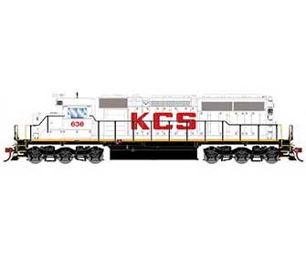 Athearn 87328 HO Scale RTR EMD SD40 Kansas City Southern KCS 636 DCC Sound