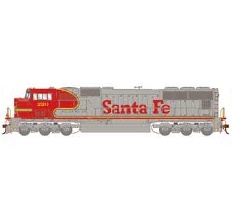 Athearn G71228 HO EMD SD75M Santa Fe ATSF 220 DCC & Sound