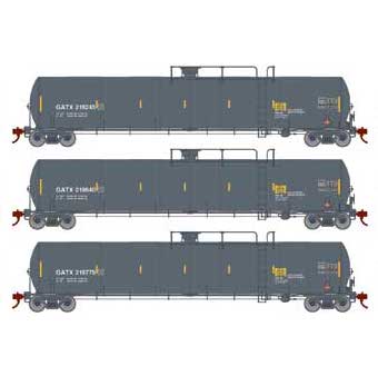 Athearn Genesis G25583 HO Scale 33,900 Gallon LPG Tank Car GATX 3 Pack #1