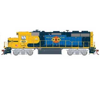 Athearn Genesis G66262 HO EMD GP39-2 Portland & Western PNWR 2311 Primed for Grime