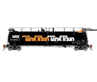 Athearn Genesis G67920 HO Scale Tank Train Original Logo GATX 48672