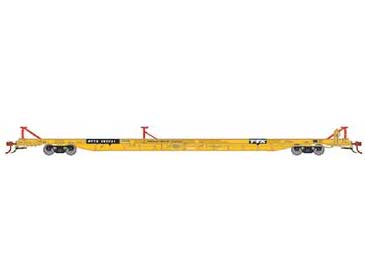 Athearn Genesis G69602 HO Scale F89-F TOFC Flatcar Trailer Train Yellow  RTTX 151741