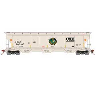 Athearn Genesis G89980 HO Scale Trinity 3 Bay Covered Hopper "Grain Express" CSX 265188