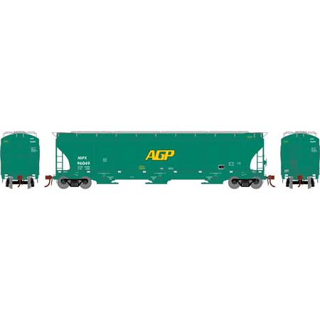 Athearn Genesis G97156 HO Scale Trinity 3 Bay Covered Hopper AG Processing AGP 96049