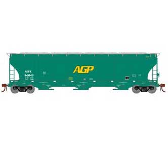 Athearn Genesis G97156 HO Scale Trinity 3 Bay Covered Hopper AG Processing AGP 96049