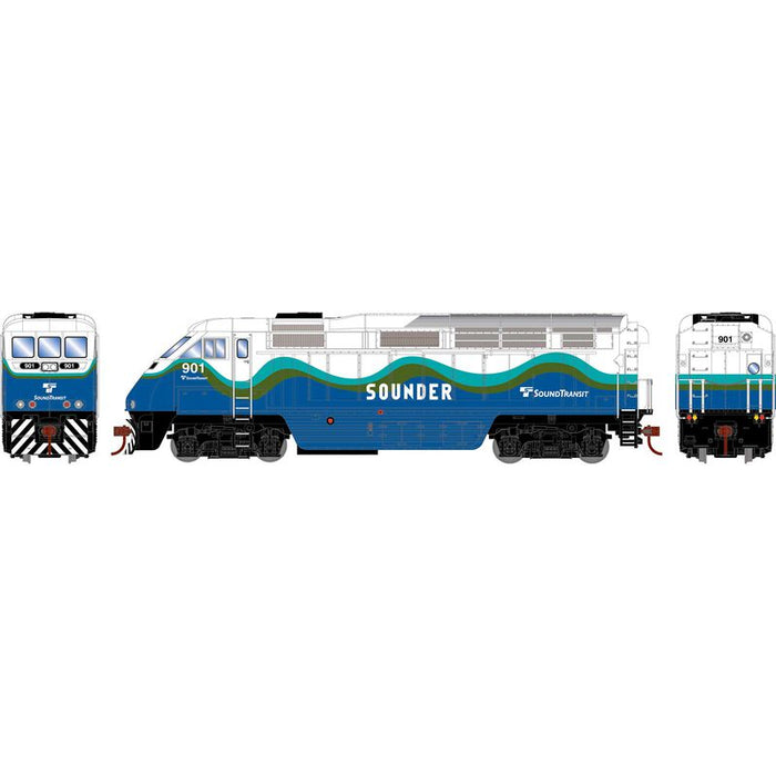 Athearn RTR 64852 HO Scale EMD F59PHI Diesel Sounder SDRX 901 DC