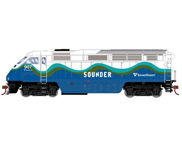 Athearn RTR 64953 HO Scale EMD F59PHI Diesel Sounder SRDX 907 DCC & Sound