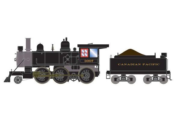 Athearn RTR 87243 HO Scale 2-6-0 Steam Locomotive Canadian Pacific CP 3007