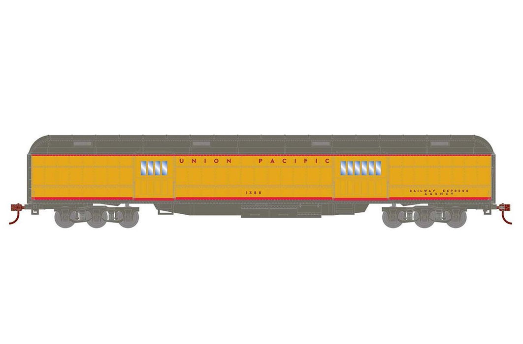 Athearn RTR 88211 HO Scale Heavyweight Baggage Passenger Car Union Pacific 1388