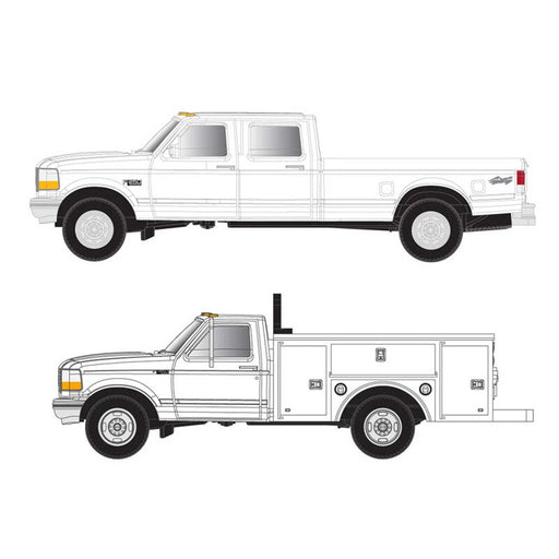 Atlas 60000148 N Scale Ford F-250 and F-350 Pickup Truck Set 