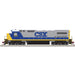 Atlas Silver 10004172 HO Scale GE Dash 8-40C YN2 White Roof CSX 7632